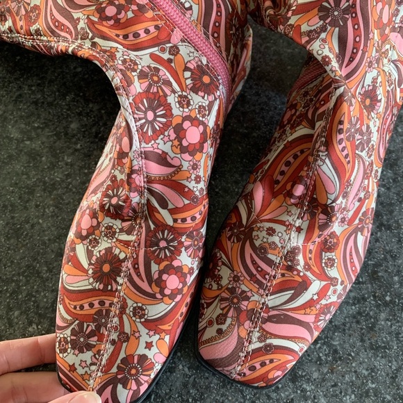 Chelsea & Violet Floral Paisley Boots - Picture 3 of 7